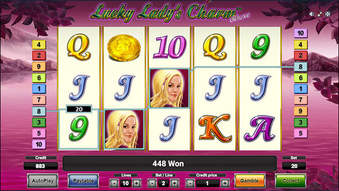 Играть в игровой автомат Lucky Lady's Charm Deluxe на деньги